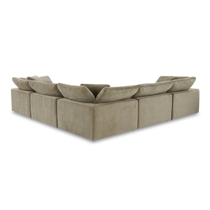 Terra L-Shaped Polyester Upholstered Modular Sectional