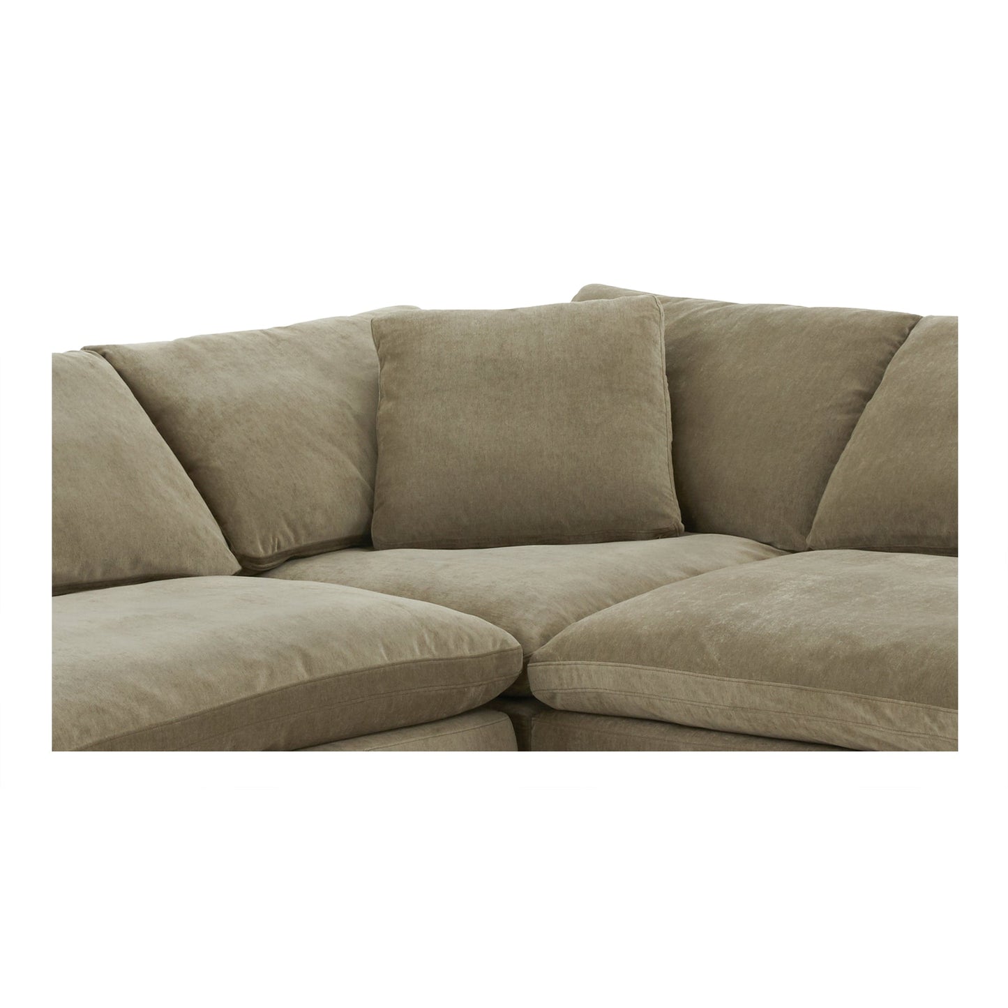 Terra L-Shaped Polyester Upholstered Modular Sectional