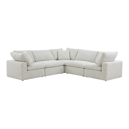 Terra Condo L-Shaped Polyester Upholstered Modular Sectional