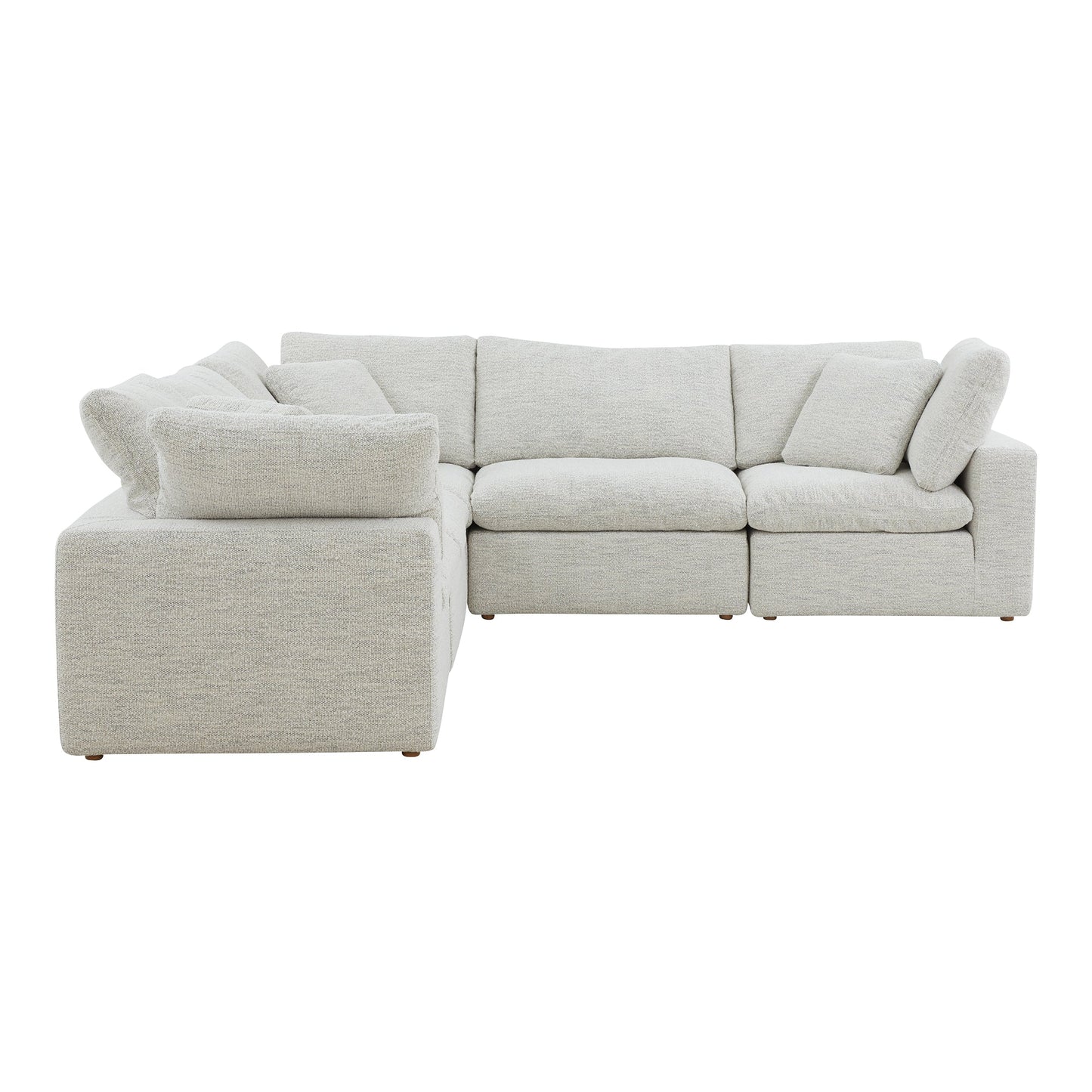 Terra Condo L-Shaped Polyester Upholstered Modular Sectional