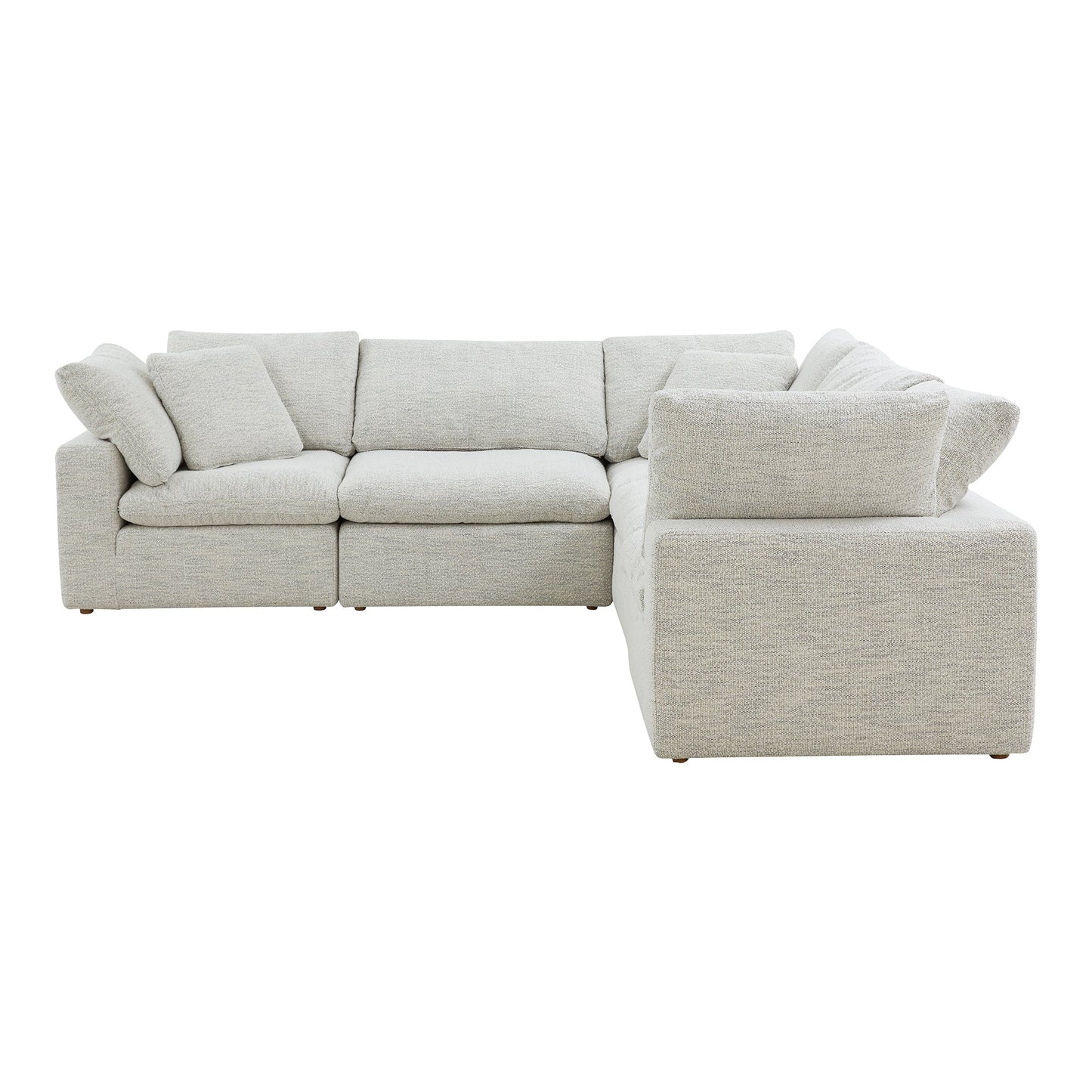 Terra Condo L-Shaped Polyester Upholstered Modular Sectional