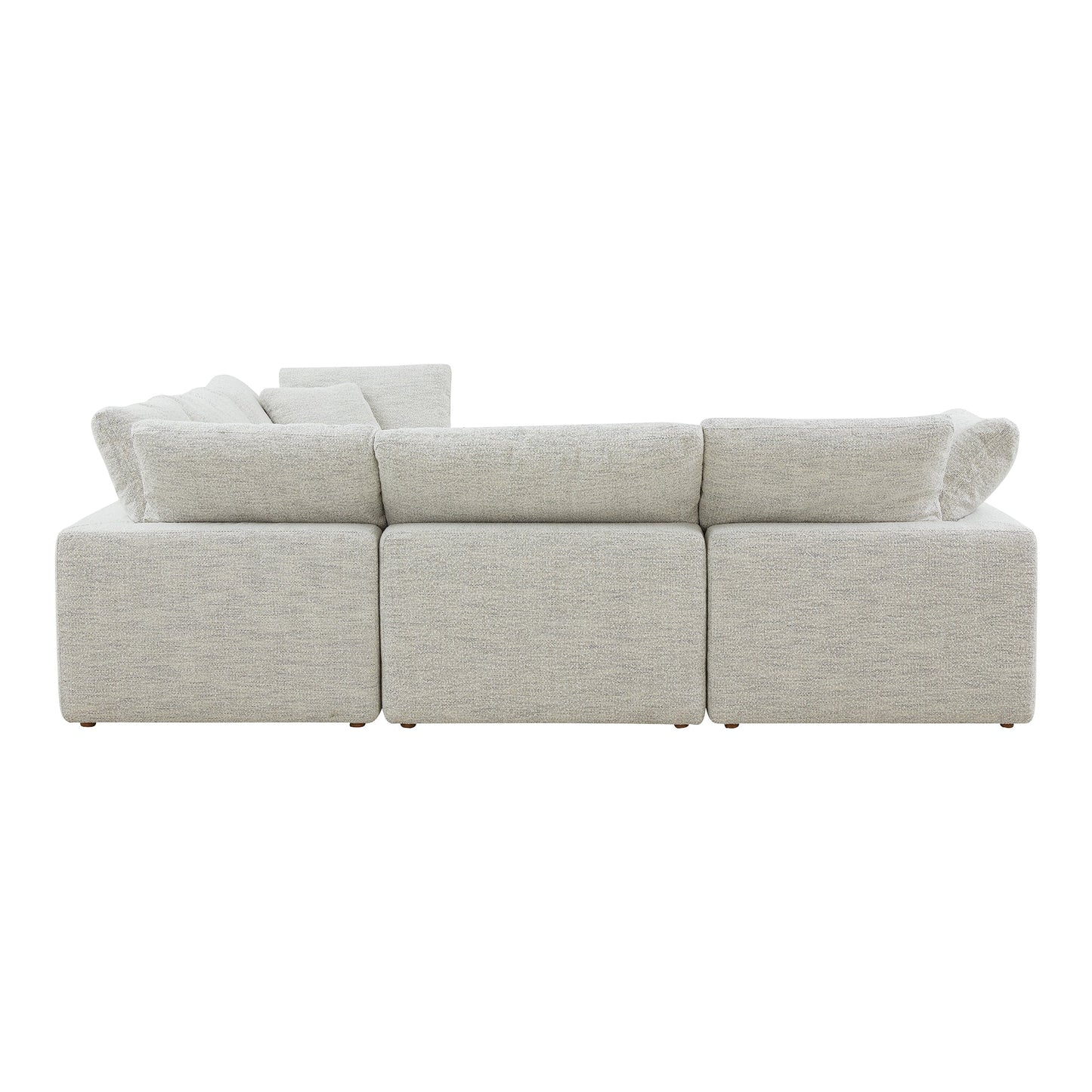 Terra Condo L-Shaped Polyester Upholstered Modular Sectional