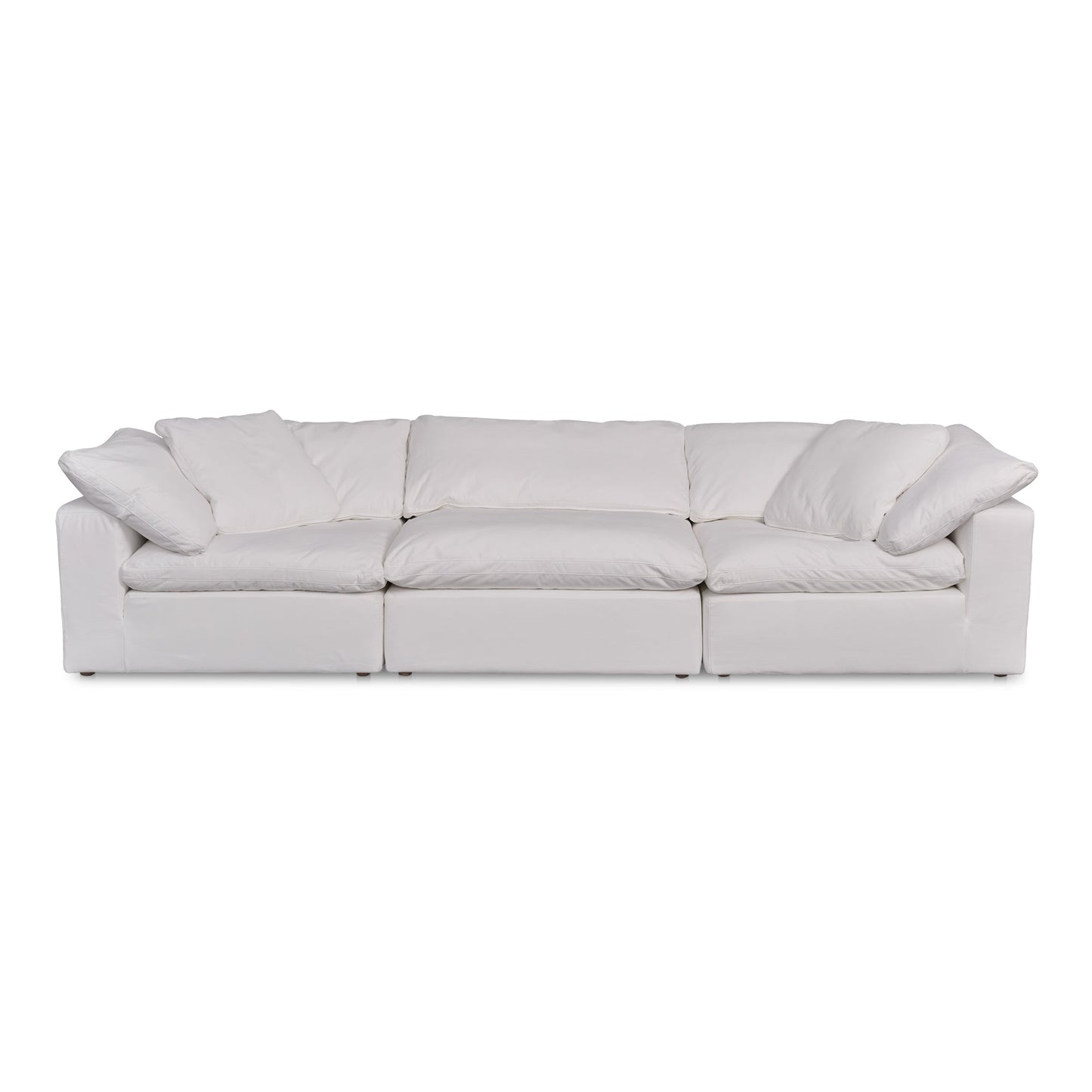 Terra Polyester and Wood Off-White Modular Sofa