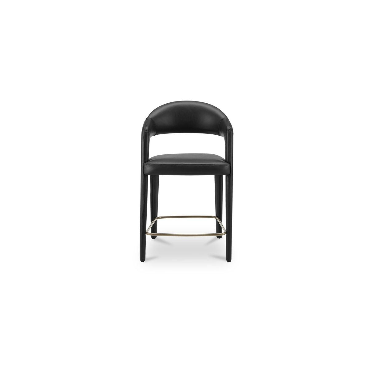 Martens Metal Frame Leather Counter Stool