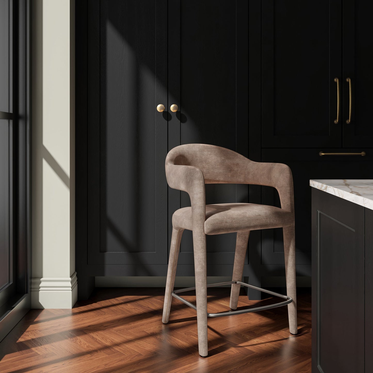 Martens Metal Frame Counter Stool