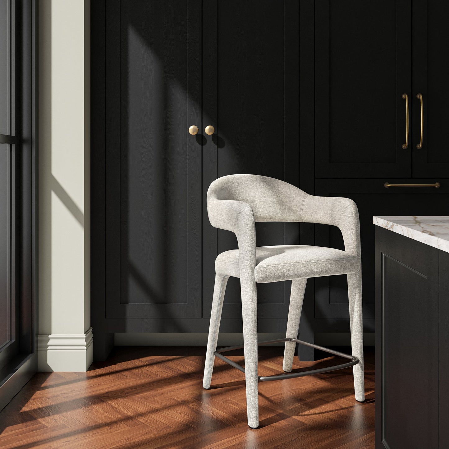 Martens Metal Frame Counter Stool