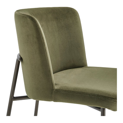 Early Metal Frame With Curved Back Counter Stool