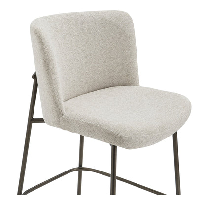 Early Metal Frame With Curved Back Counter Stool