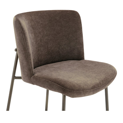 Early Metal Frame With Curved Back Bar Stool