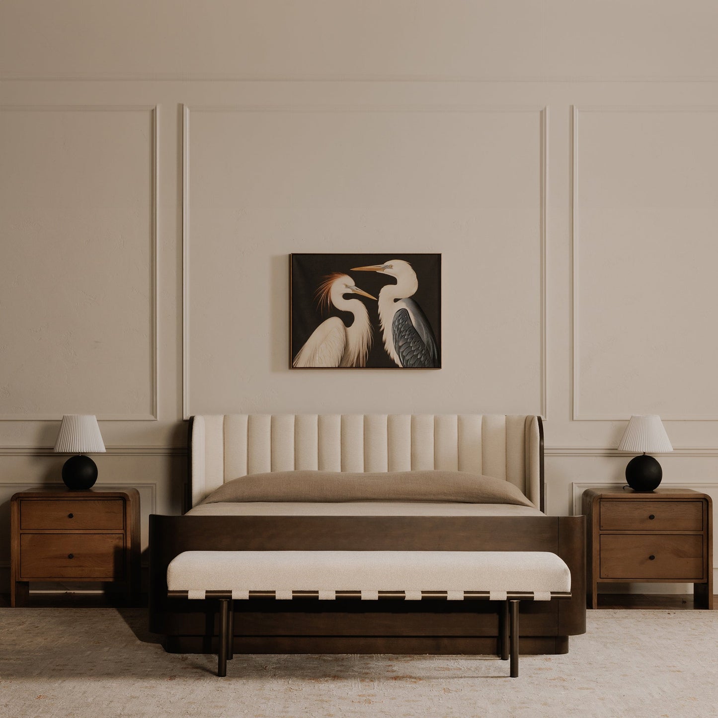 Carson Bronze Metal Frame Dining Bench