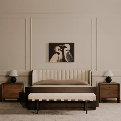 Carson Bronze Metal Frame Dining Bench