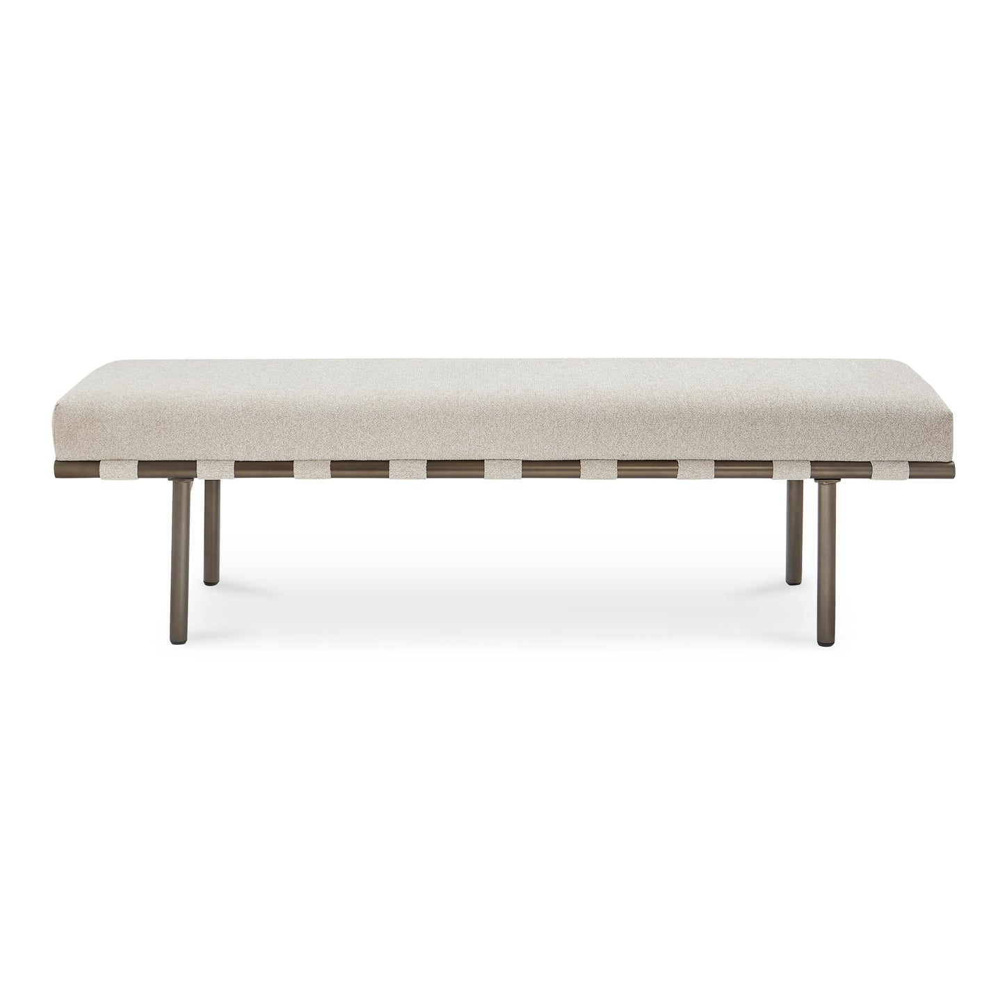 Carson Bronze Metal Frame Dining Bench