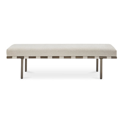Carson Bronze Metal Frame Dining Bench