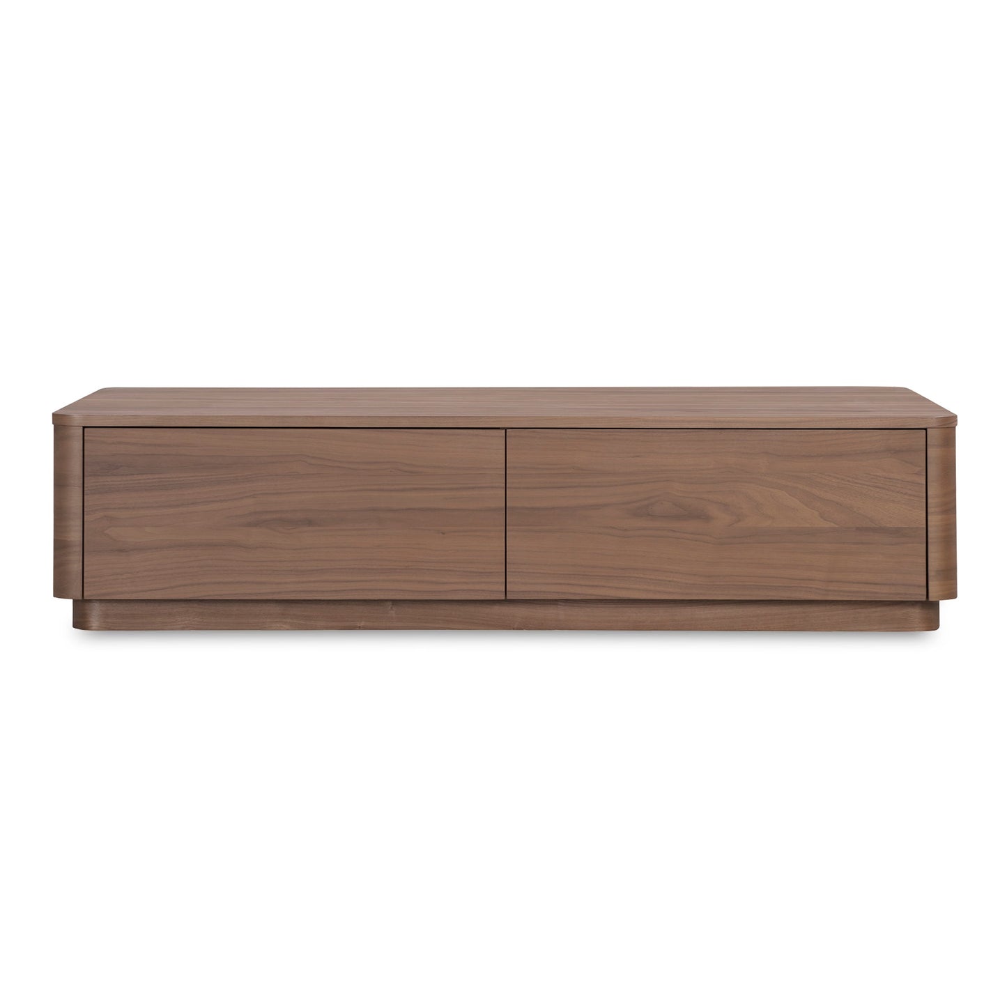 Round Off Wood Rectangular Coffee Table