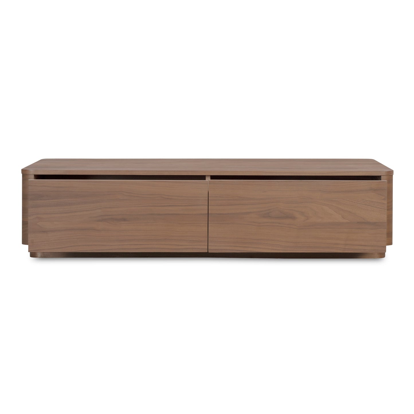 Round Off Wood Rectangular Coffee Table