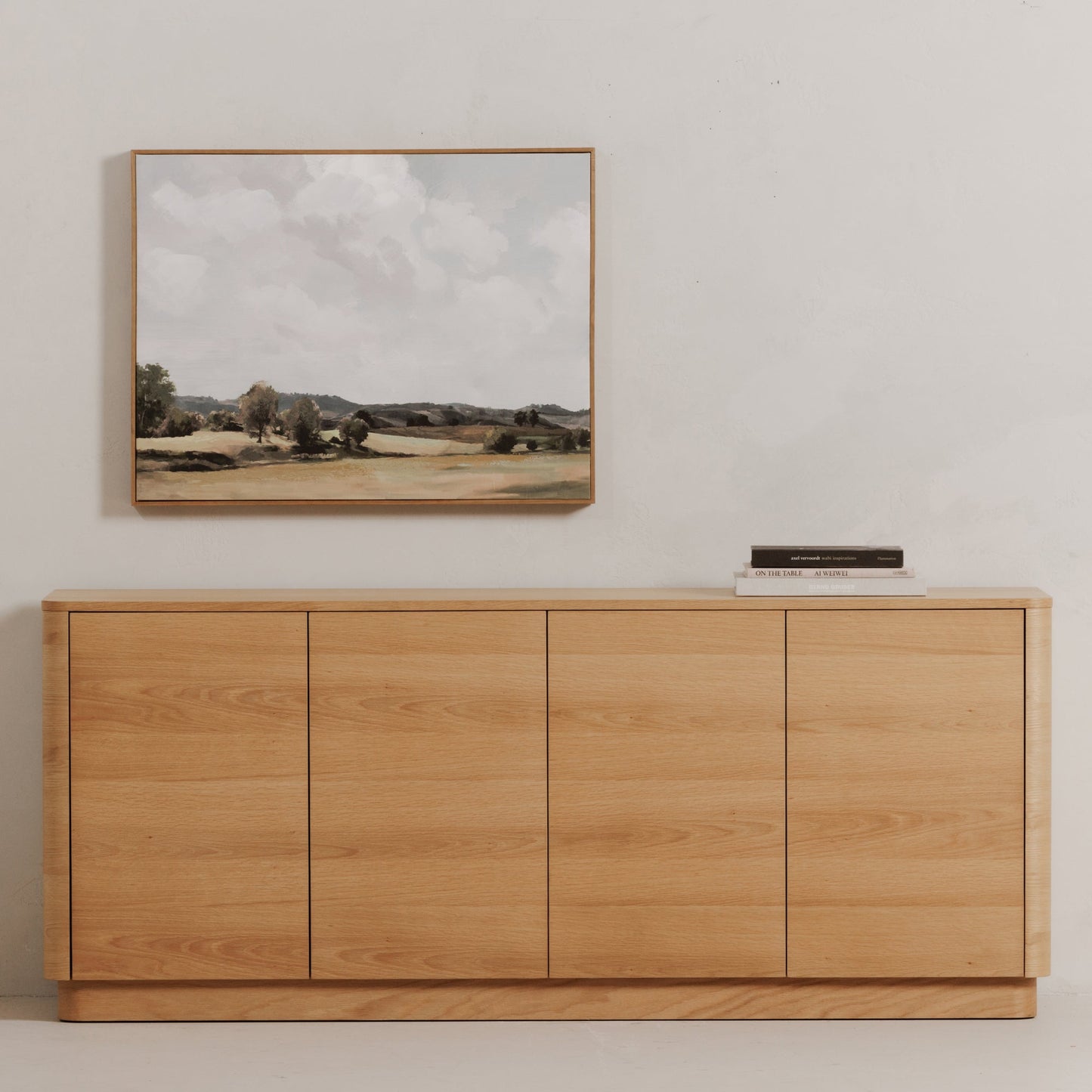 Round Off Wood Sideboard