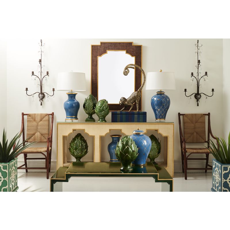 Chelsea House Yangon Glass Top Console Table