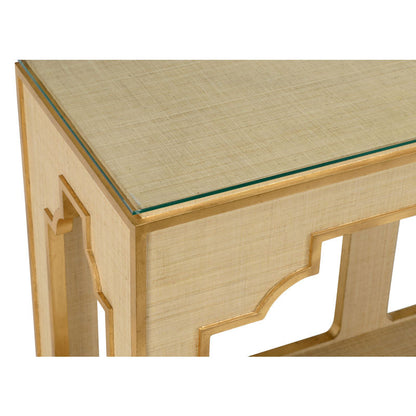 Chelsea House Yangon Glass Top Console Table