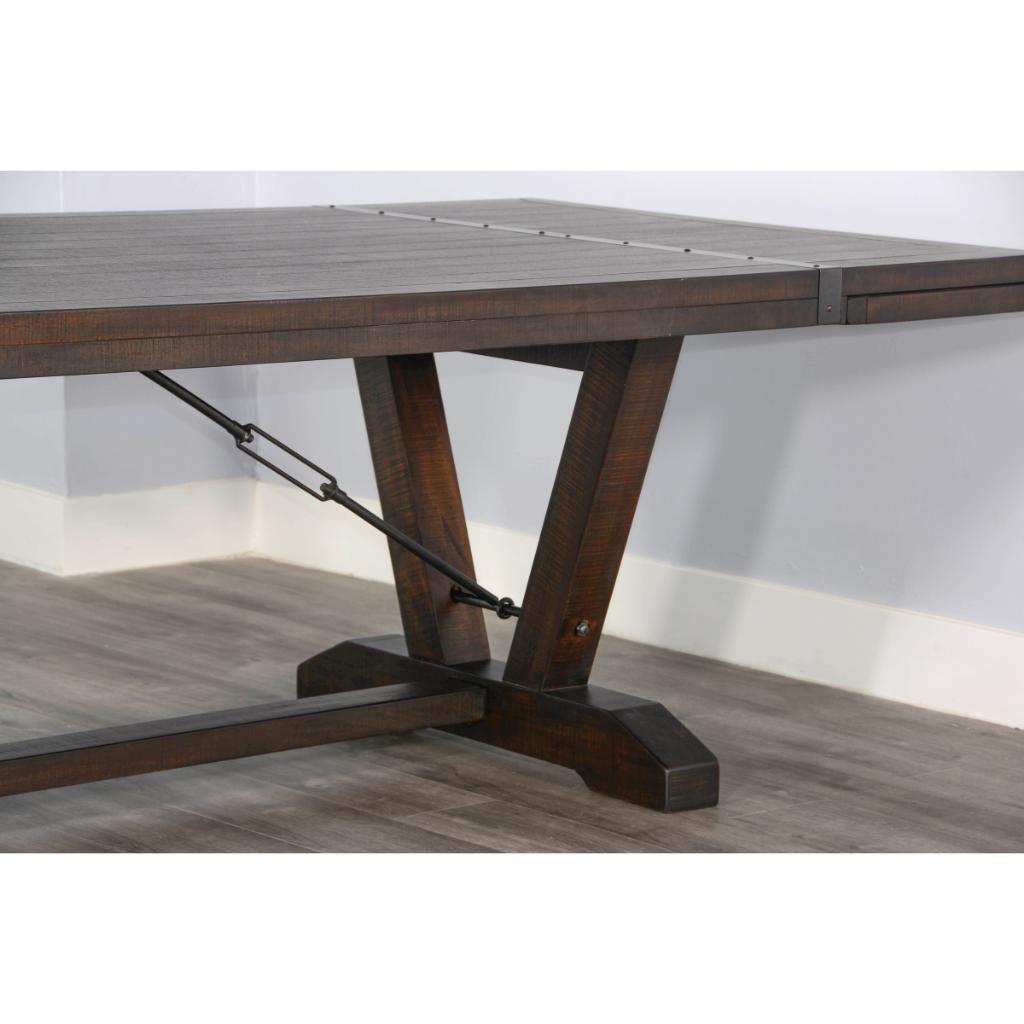 Sunny D Yellowstone Folding Leaf Extension Dining Set