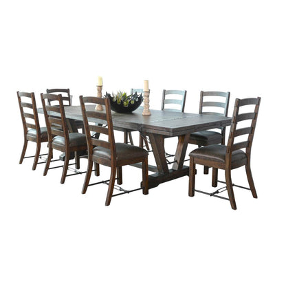 Sunny D Yellowstone Folding Leaf Extension Dining Set