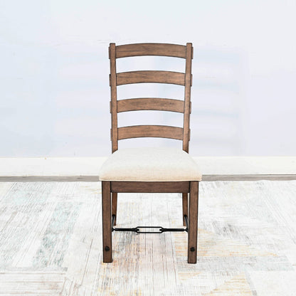 Sunny D Yellowstone Ladderback Leather Dining Chair 2PC