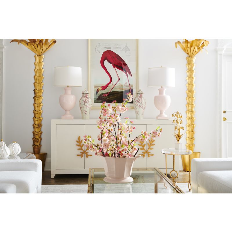 Chelsea House Yonkers Acrylic Top Round Side Table