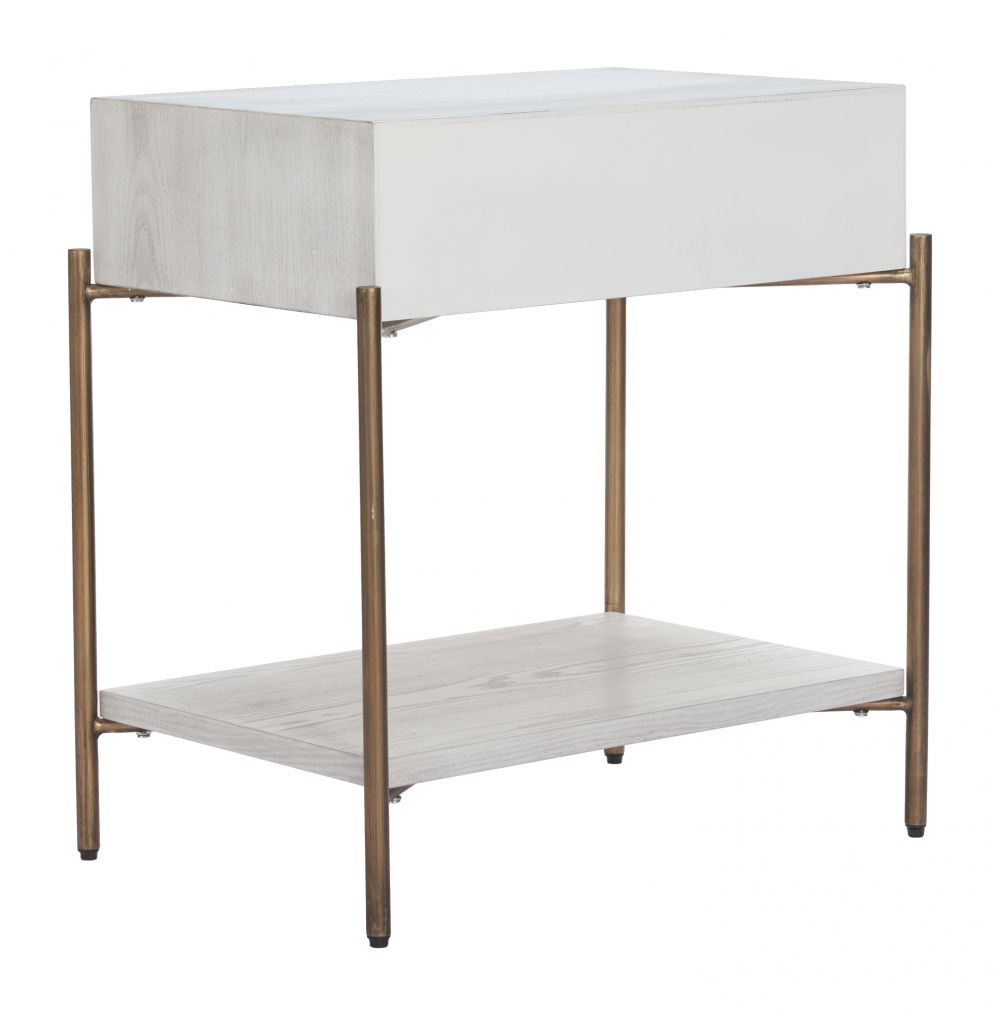 Zuo Modern Yoru One Drawer Wood Nightstand