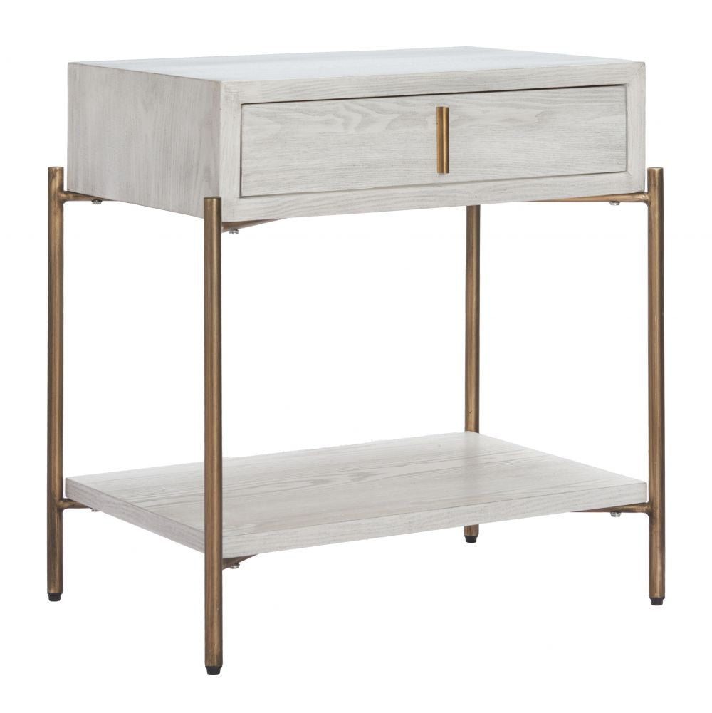 Zuo Modern Yoru One Drawer Wood Nightstand