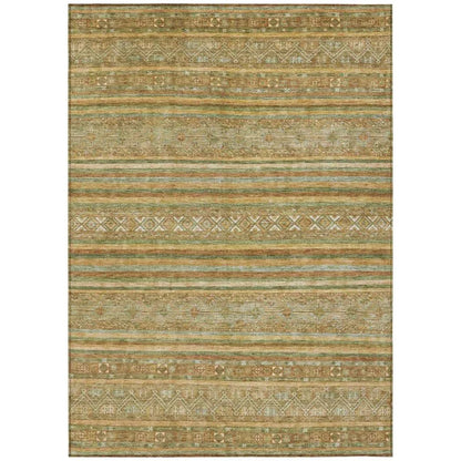 LOOMLAN Rugs Ysadora Aloe Washable Indoor-Outdoor Rug
