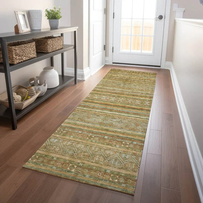 LOOMLAN Rugs Ysadora Aloe Washable Indoor-Outdoor Rug