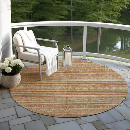 LOOMLAN Rugs Ysadora Orange Washable Indoor-Outdoor Rug