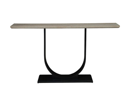 Yuca Iron Based Wooden Rectangular Console Table