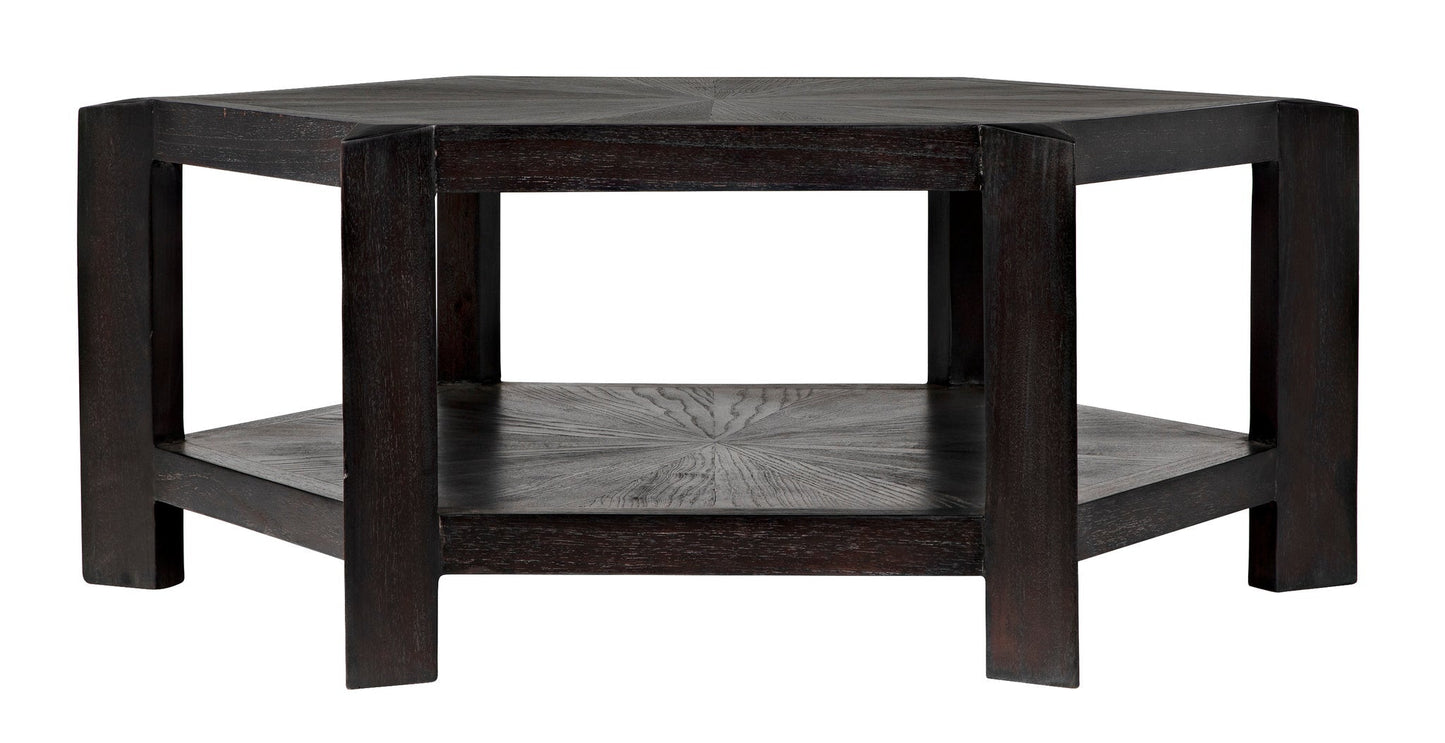 Yuhuda Coffee Table, Sombre Finish-Coffee Tables-Noir-Sideboards and Things