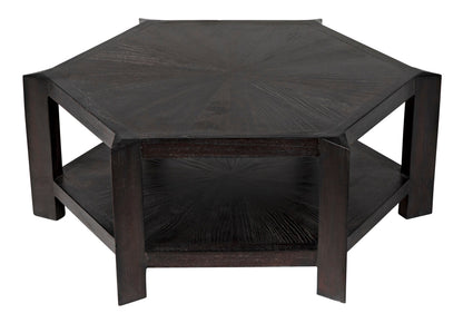 Yuhuda Coffee Table, Sombre Finish-Coffee Tables-Noir-Sideboards and Things