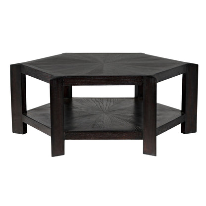 Yuhuda Coffee Table, Sombre Finish-Coffee Tables-Noir-Sideboards and Things