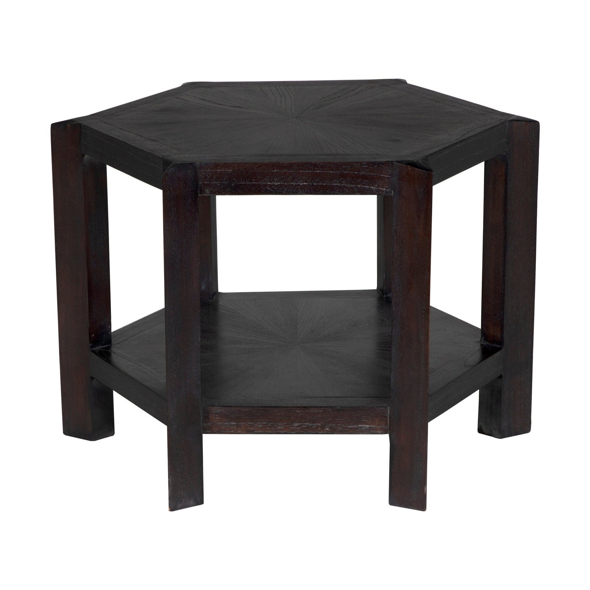 Yuhuda Large Side Table, Sombre Finish-Side Tables-Noir-Sideboards and Things