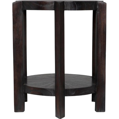 Noir Yuhuda Small Side Table, Sombre Finish