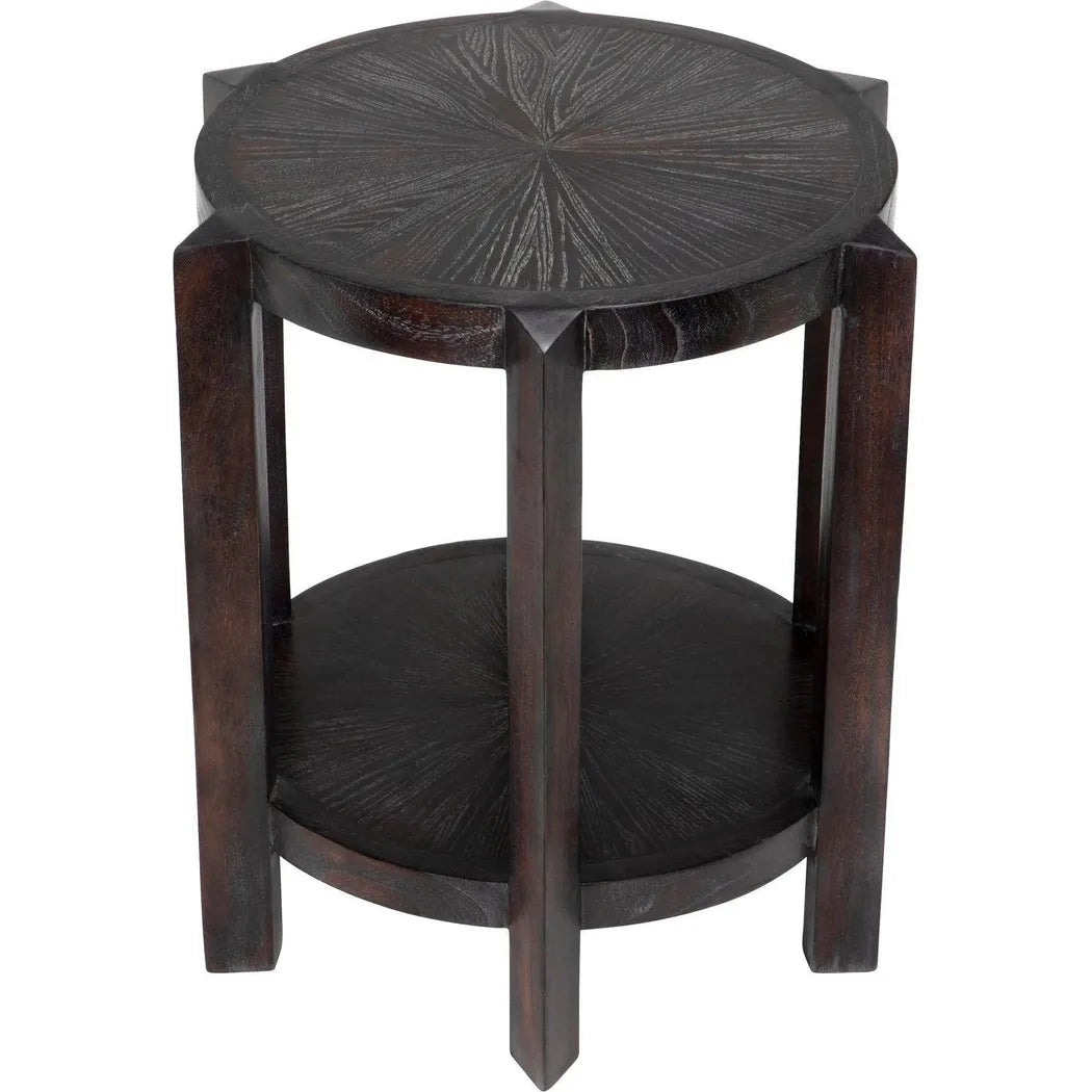 Noir Yuhuda Small Side Table, Sombre Finish