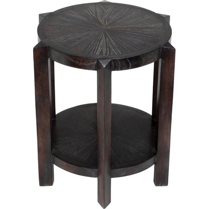 Noir Yuhuda Small Side Table, Sombre Finish