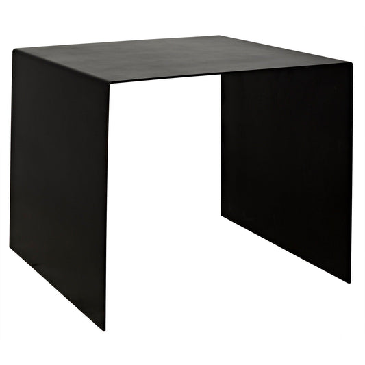 Yves Black Steel Large Rectangle Side Table-Side Tables-Noir-Sideboards and Things