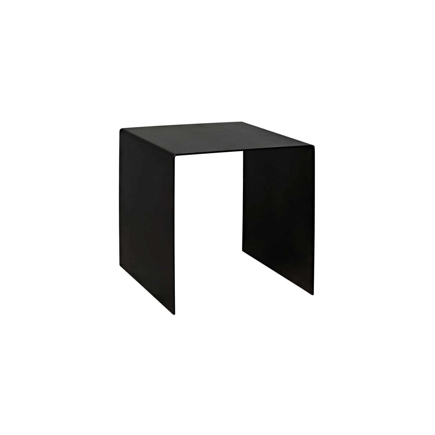 Yves Black Steel Small Rectangle Side Table-Side Tables-Noir-Sideboards and Things