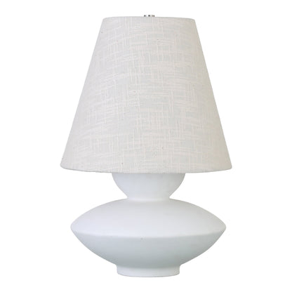 Dell Polyresin White Table Lamp