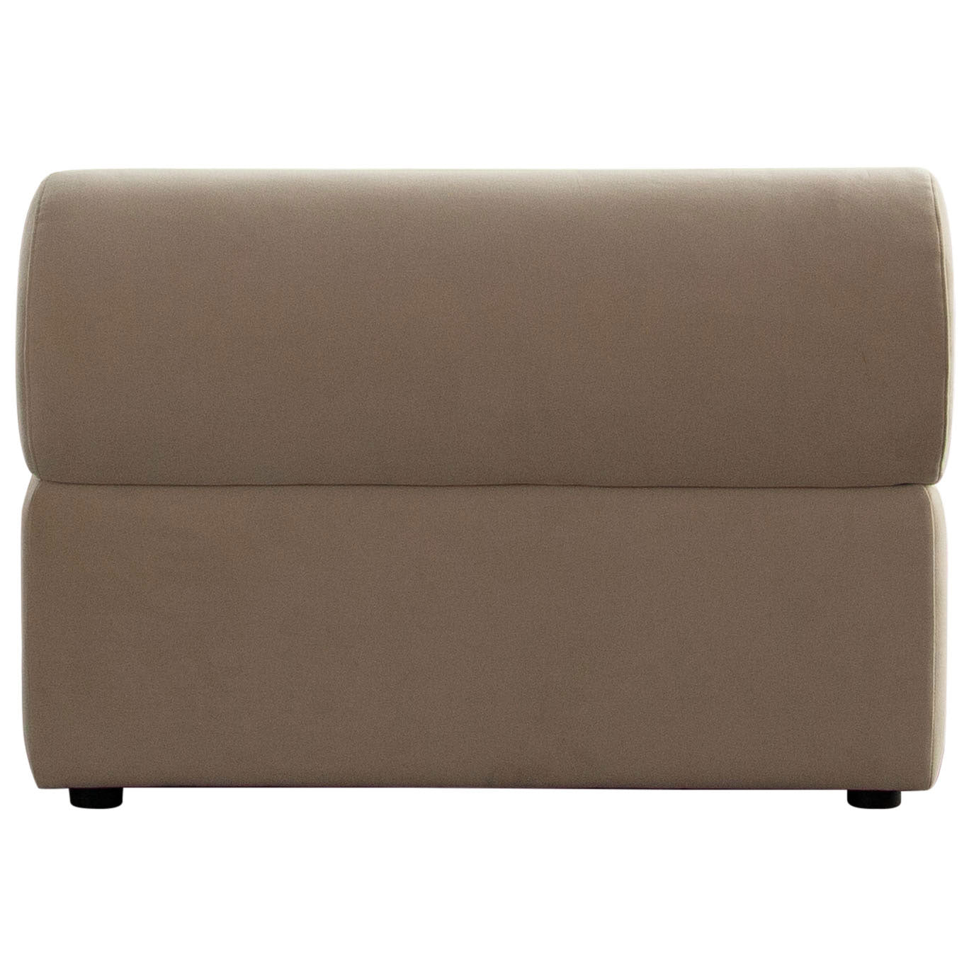 Zia Armless Chair in Light Camel Performance Velvet Fabric