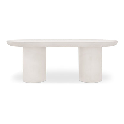 Moe's Home Rocca Cream Concrete Outdoor Dining Table
