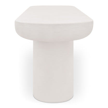 Rocca Cream Concrete Design Outdoor Bench