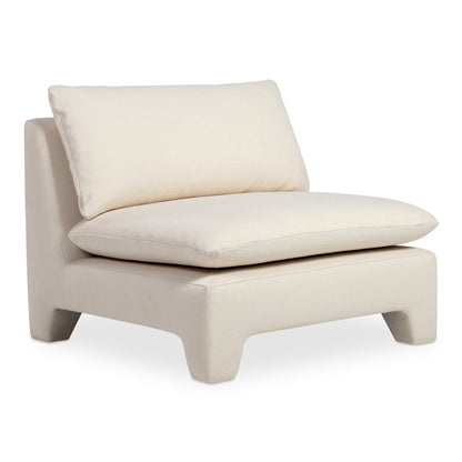 Estelle Polyester Upholstered Armless Lounge Chair