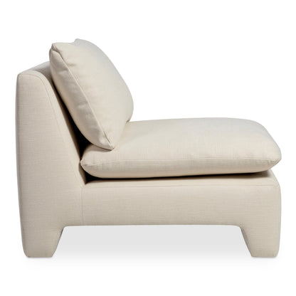 Estelle Polyester Upholstered Armless Lounge Chair