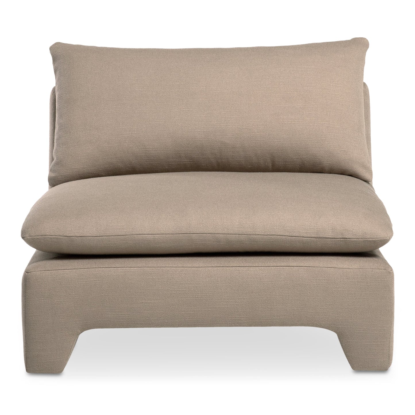 Estelle Polyester Upholstered Armless Lounge Chair