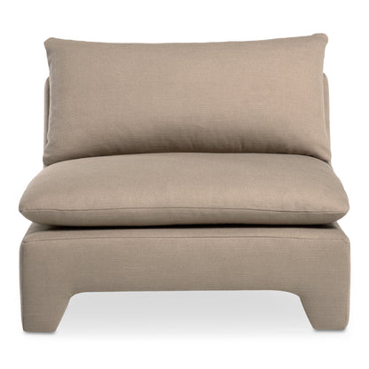 Estelle Polyester Upholstered Armless Lounge Chair