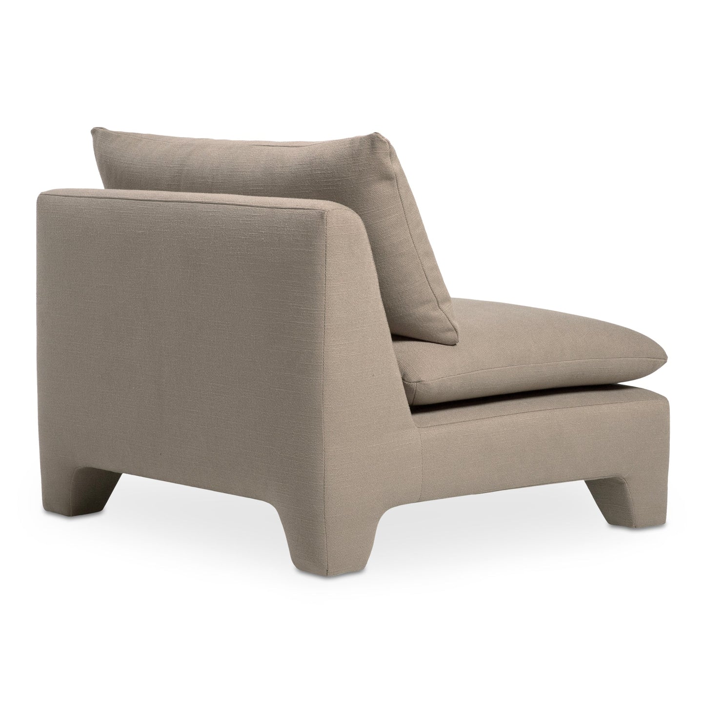 Estelle Polyester Upholstered Armless Lounge Chair